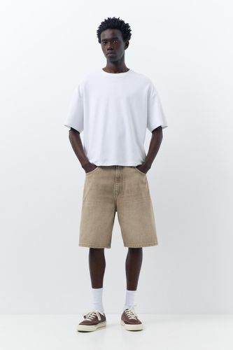 Bermuda En Jean Baggy - Pull&Bear - Modalova