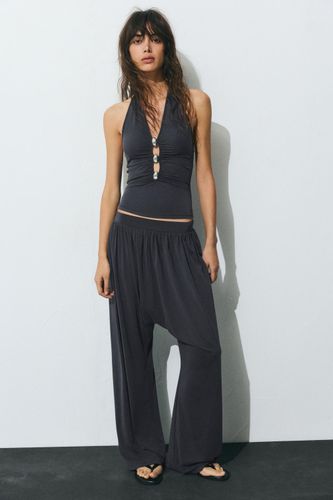 Pantalon Relaxed Cupro - Pull&Bear - Modalova