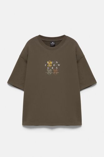 Sweat Manches Courtes Sunflowers Van Gogh - Pull&Bear - Modalova