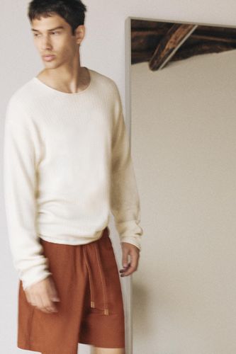 Pull En Maille Ajourée - Pull&Bear - Modalova
