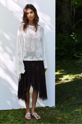 Pull En Maille Ajourée - Pull&Bear - Modalova