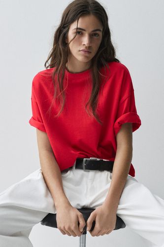 T-Shirt Boxy Manches Courtes - Pull&Bear - Modalova