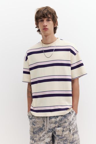 T-Shirt Rayures Manches Courtes - Pull&Bear - Modalova