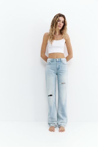 Jean Droit Taille Moyenne - Pull&Bear - Modalova