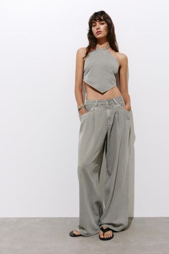 Jeans Wide Leg Pinces - Pull&Bear - Modalova
