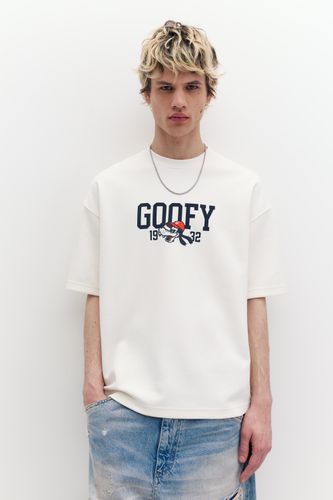 T-Shirt Blanc Goofy - Pull&Bear - Modalova