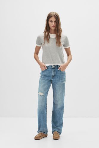Jean Droit Taille Moyenne - Pull&Bear - Modalova