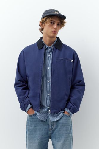 Veste Col Contrastant - Pull&Bear - Modalova