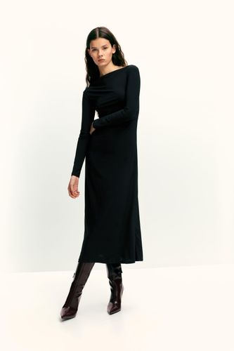 Robe Midi Drapée Soft - Pull&Bear - Modalova