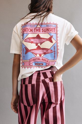 T-Shirt Imprimé Poissons - Pull&Bear - Modalova