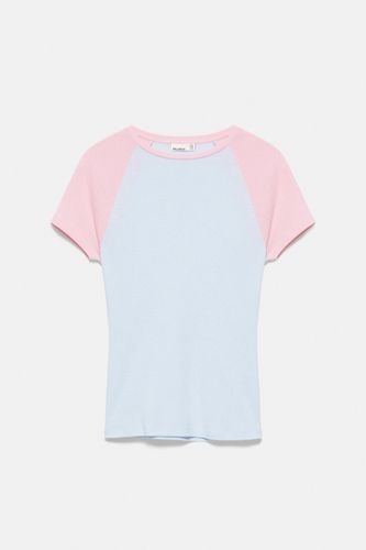 T-Shirt Raglan Contrasté - Pull&Bear - Modalova