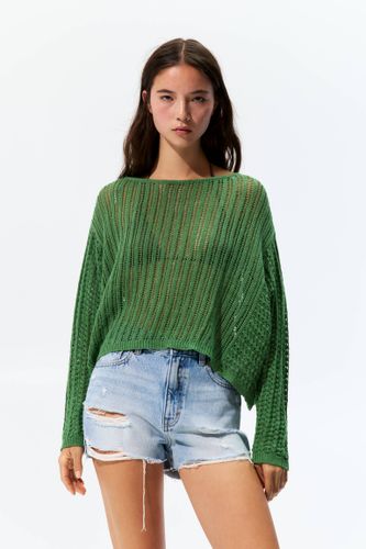 Pull Crochet Vert - Pull&Bear - Modalova