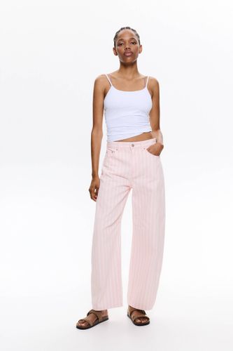 Jean Ballon À Rayures - Pull&Bear - Modalova