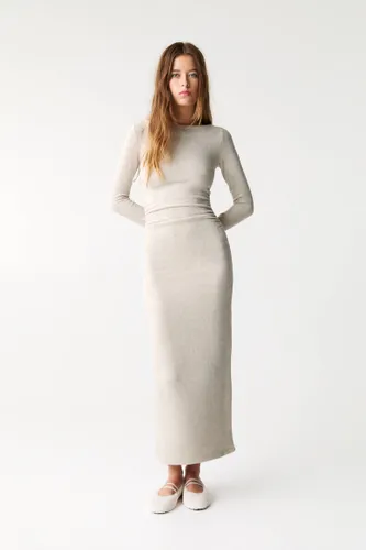 Robe Midi En Maille - Pull&Bear - Modalova