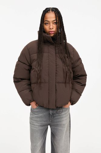 Veste Matelassée À Col Montant - Pull&Bear - Modalova
