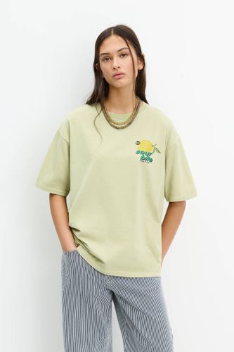 T-Shirt Imprimé Citron - Pull&Bear - Modalova