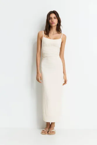 Robe Midi Rustique - Pull&Bear - Modalova