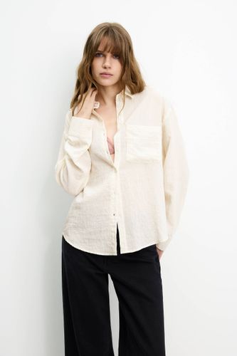 Chemise Oversize Semi-Transparente - Pull&Bear - Modalova