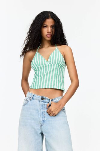 Top À Rayures À Encolure Américaine - Pull&Bear - Modalova