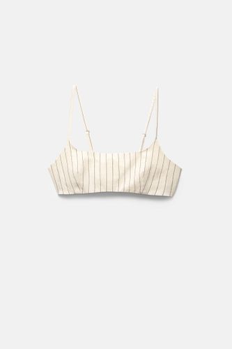 Crop Top À Rayures Rustique - Pull&Bear - Modalova