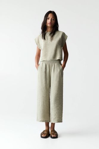 Pantalon Droit Cropped - Pull&Bear - Modalova