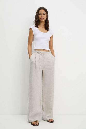 Pantalon 100 % Lin - Pull&Bear - Modalova