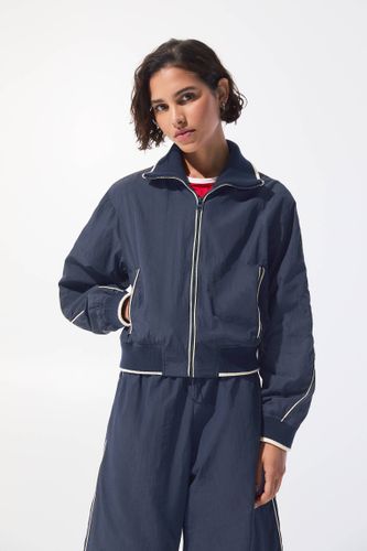 Veste Bomber À Finitions Contrastantes - Pull&Bear - Modalova