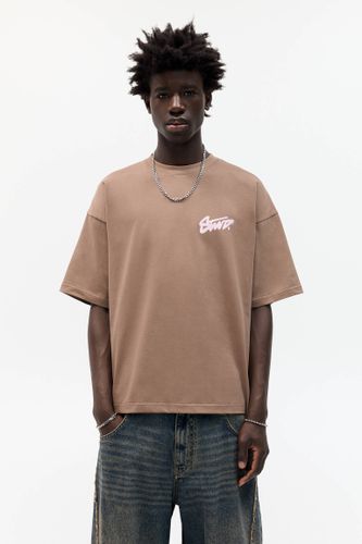 T-Shirt Manches Courtes Imprimé Graffiti Stwd - Pull&Bear - Modalova