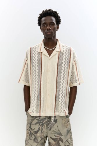 Chemise À Manches Courtes En Crochet - Pull&Bear - Modalova