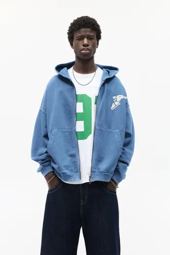 Sweat À Capuche Bleu Goodyear - Pull&Bear - Modalova