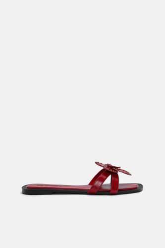 Sandales Plates Fleur - Pull&Bear - Modalova