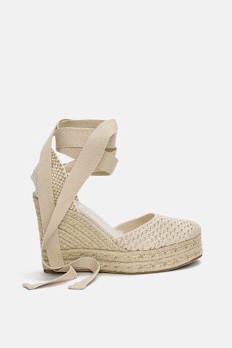 Espadrilles Compensées En Crochet - Pull&Bear - Modalova