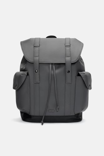 Sac À Dos Enduit Multipoches - Pull&Bear - Modalova