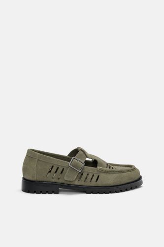 Chaussures À Boucle En Cuir - Pull&Bear - Modalova