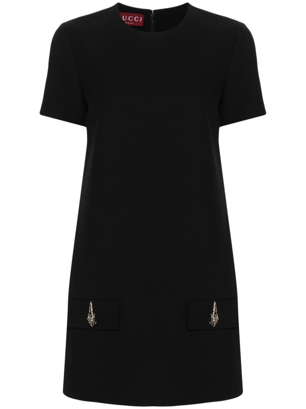 Wool And Silk Blend Mini Dress - Gucci - Modalova