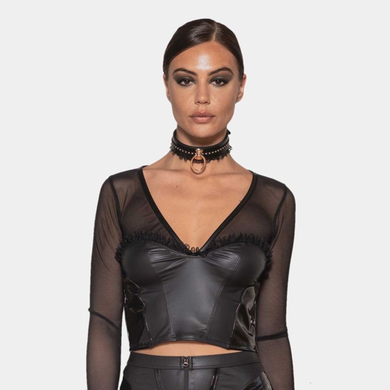 Top resille tonnerre - Taille : S 36 - La Boutique du Haut Talon - Modalova