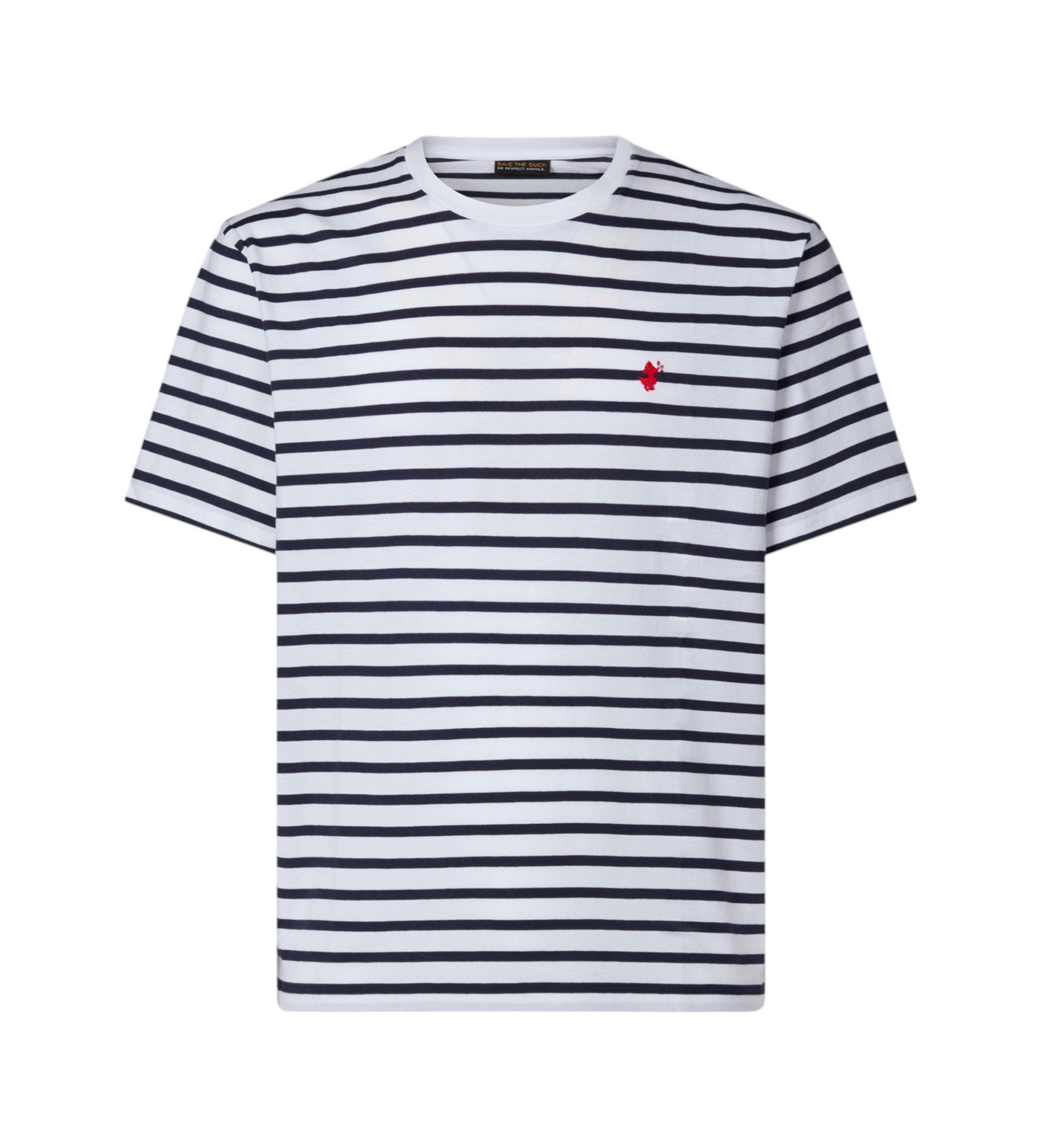 Til mænd. DT1743M-BESY20 Maddox navy T-shirt (S), Casual, Bomuld, Korte ærmer - Save The Duck - Modalova