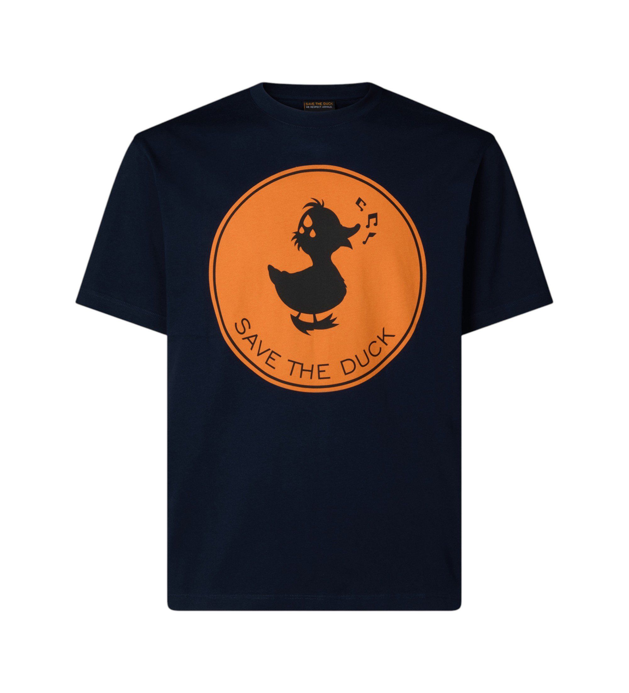 Til mænd. DT0825M-BESY20 T-shirt Stampa (XXL), Casual, Bomuld, Korte ærmer - Save The Duck - Modalova