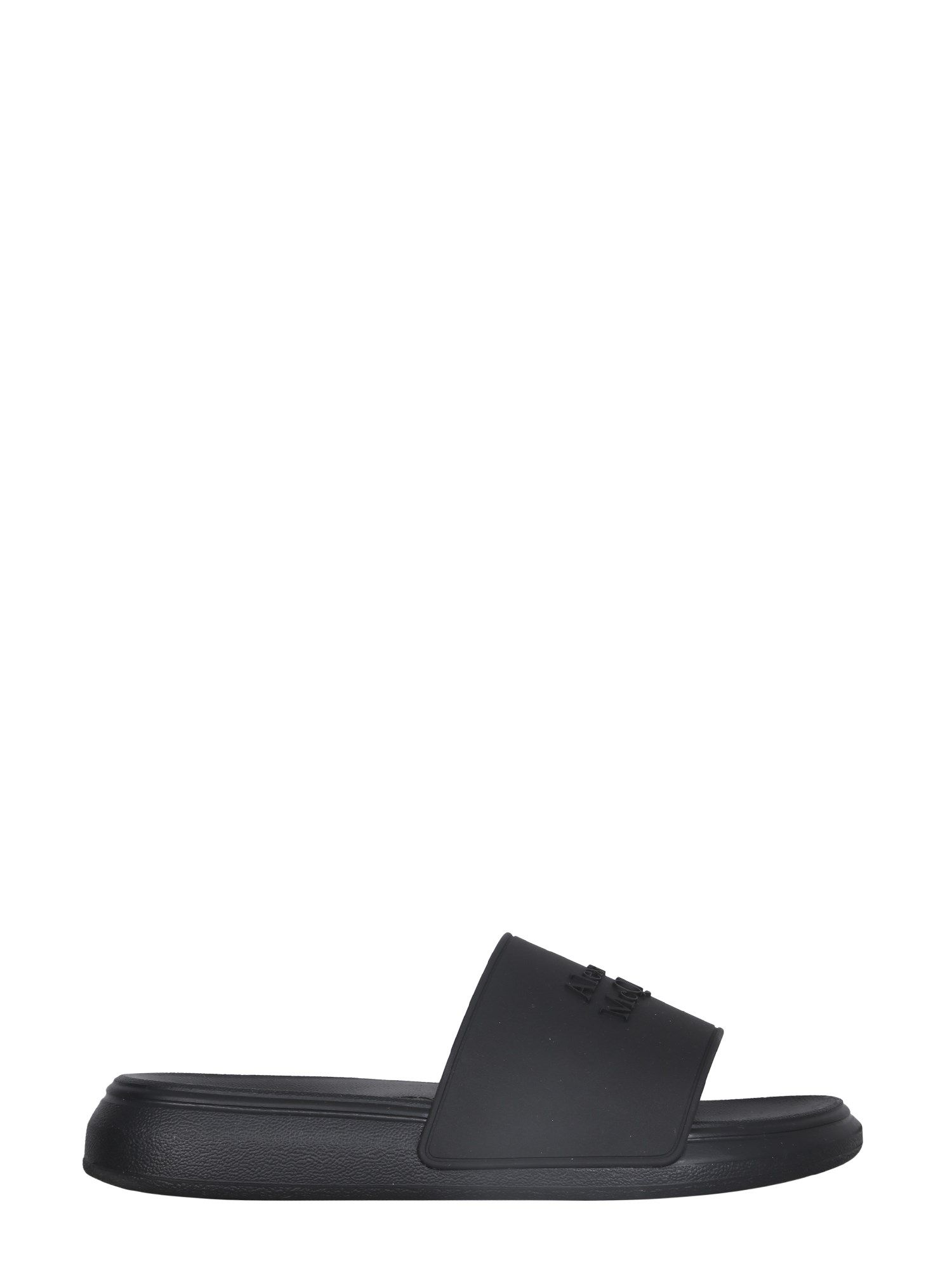 Rubber slide sandals - alexander mcqueen - Modalova