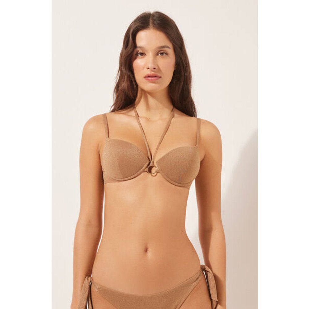 Haut de maillot push-up rembourré progressif Golden Gleam Taille XS / 1 - Calzedonia - Modalova