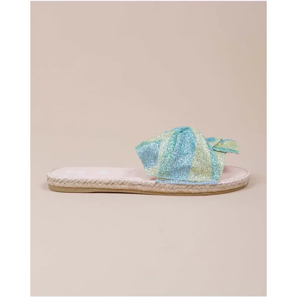 Mules plates avec tissu stretch à paillettes 36 - Manebi pour Jacques Loup - Modalova