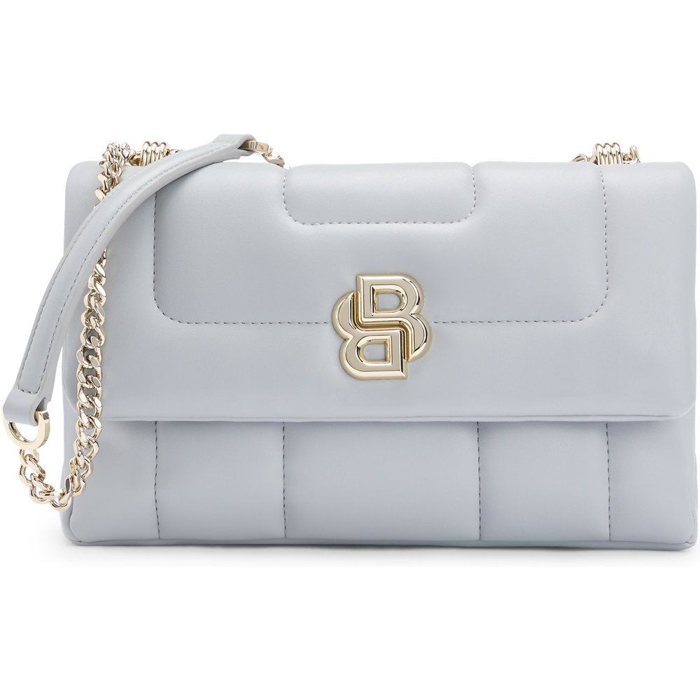 Sac à bandoulière matelassé avec garniture à monogramme Double B - Boss - Modalova