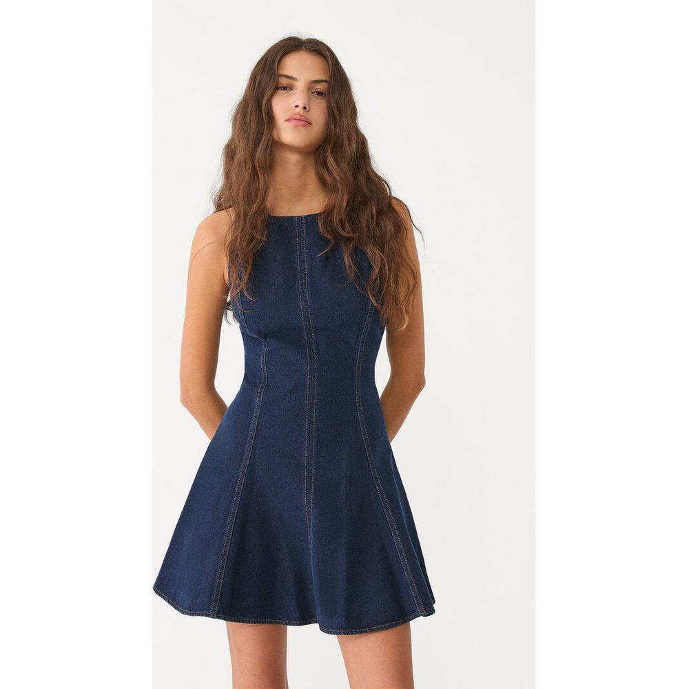 Robe courte en jean XS - Stradivarius - Modalova