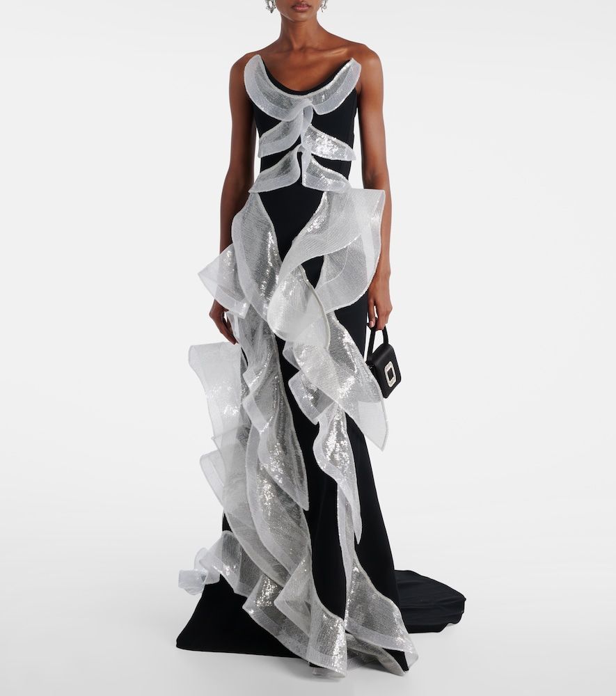 Robe longue Refraction à sequins - Maticevski - Modalova