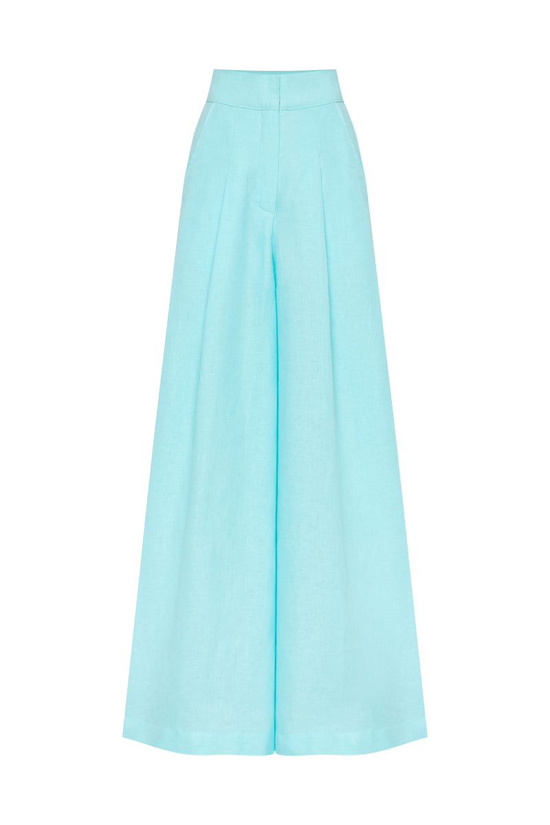 High-waisted wide-leg trousers | Women's Wide leg pants - Tamar Keburia - Modalova