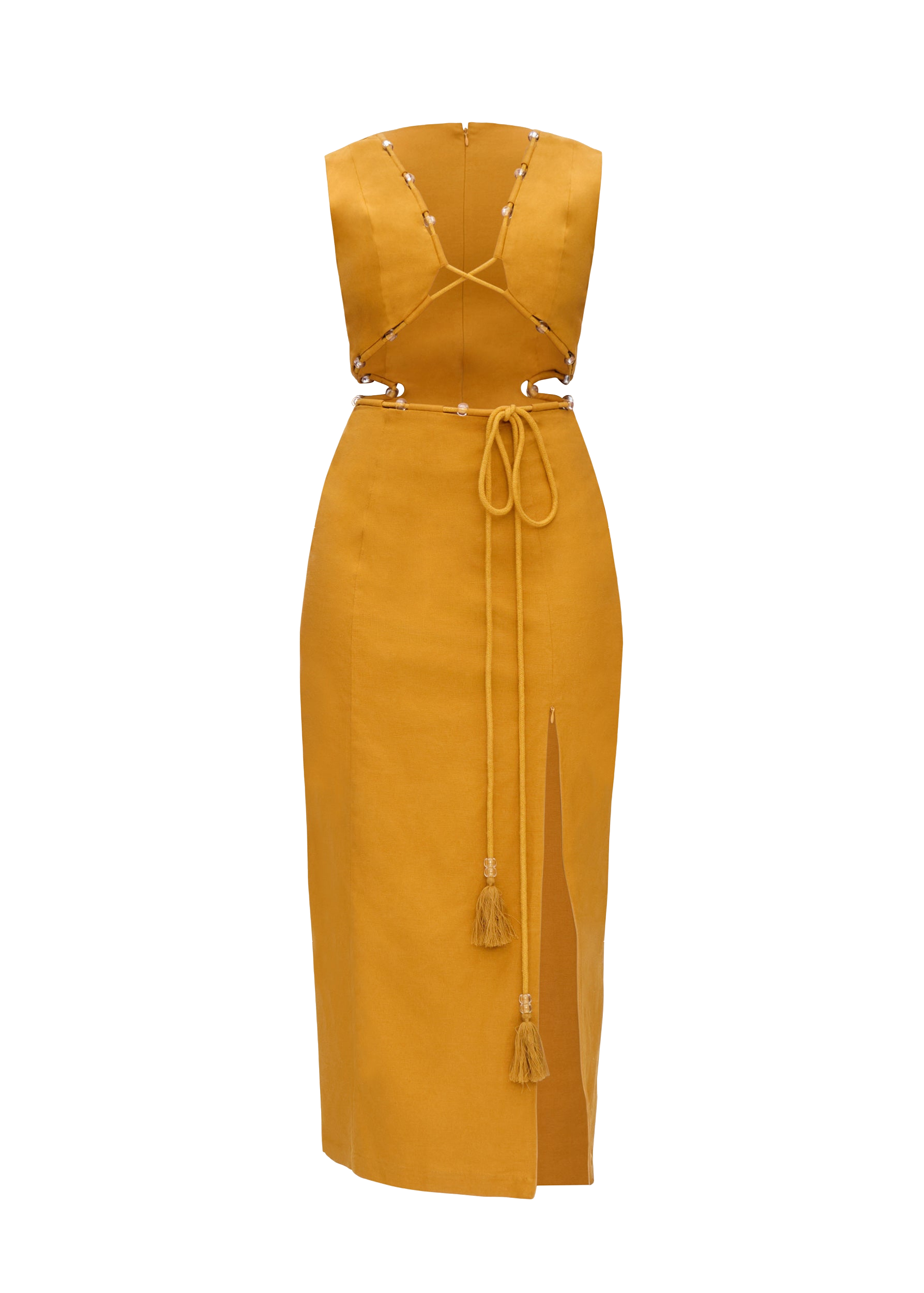 VELA MIDI DRESS - MUSTARD | Women's Midi dresses - Andrea Iyamah - Modalova