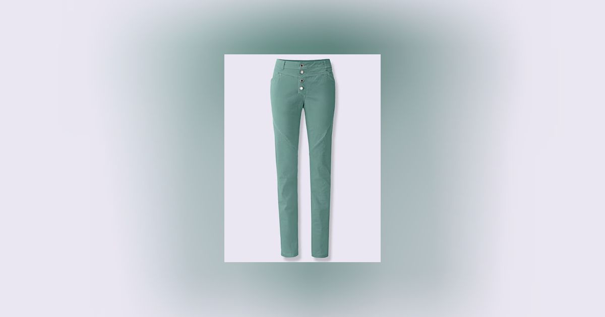 Pantalon Jogging Femme - large en coton et lin pour Vert_militaire