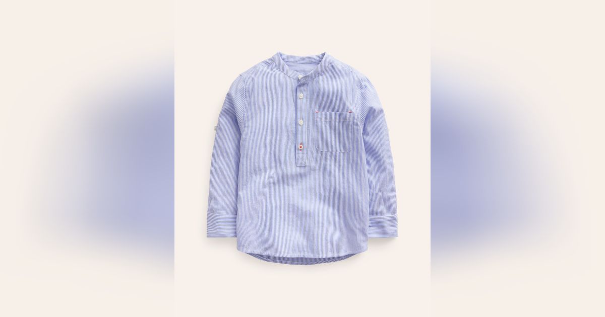 Chemise Paul Smith Homme – Col Grand-père Henley, Kaki, Taille M, Coton, Neuve Avec étiquettes