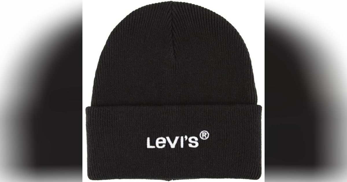 Levi's - Wordmark - Bonnet avec logo vintage moderne - Gris
