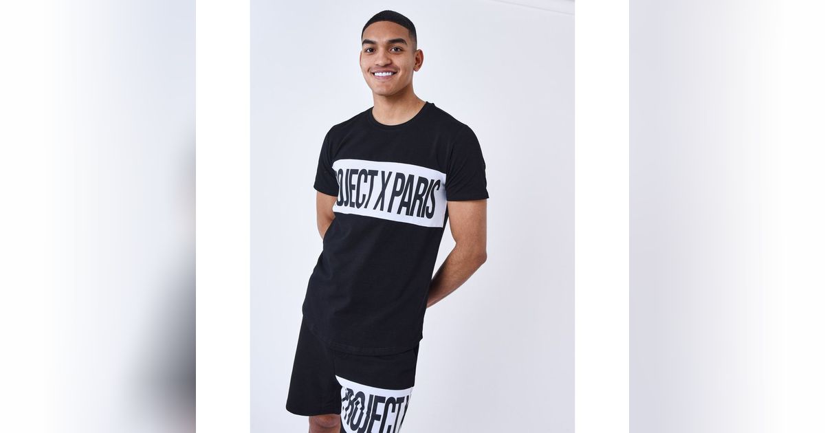 Tee shirt manches longues basique Homme Project X Paris - Noir